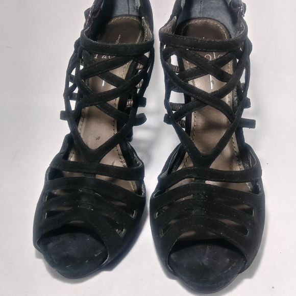 Linea paolo suede heels peep toe - Picture 6 of 16